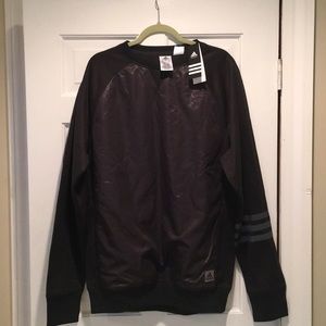 NWT Adidas Men’s Black crew neck sweatshirt